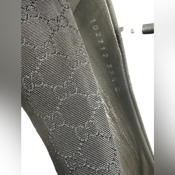 GUCCI Vintage GG Monogram Logo Pumps Heels US39.5 Pointed Toe shoes - Picture 9 of 16